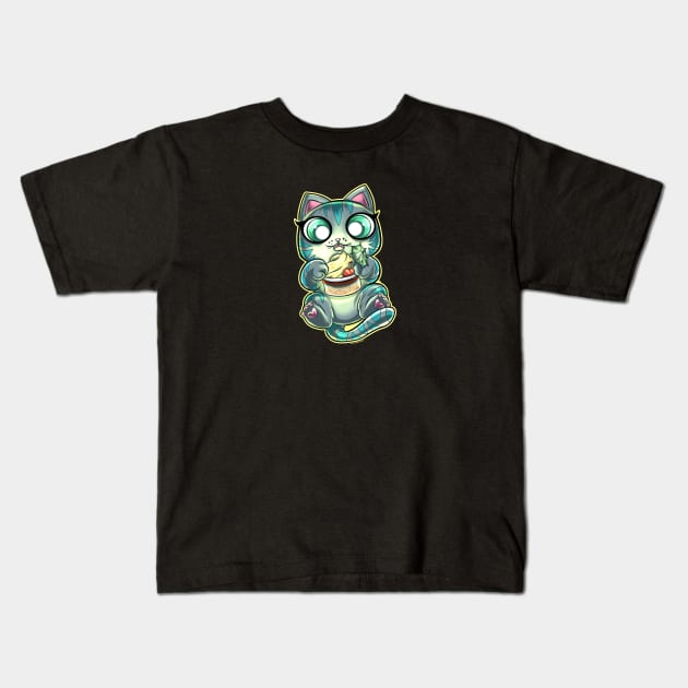 Kitty Whip Kids T-Shirt by Dustinart